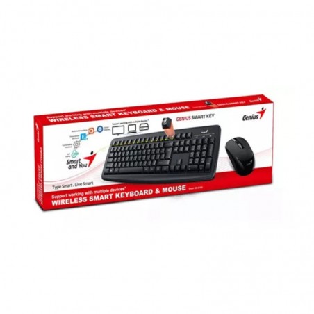 Combo Teclado Y Mouse Genius Km-8100 Wireless Black