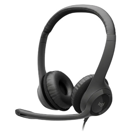 Auriculares Logitech H390 Stereo Negro