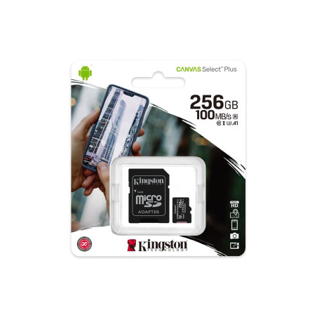 Tarjeta Micro Sd 256gb Canvas Plus C/adapt. Clase 10 Uhs-i (u1) 100mb/s