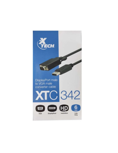 Cable Xtech Displayport Macho-vga...