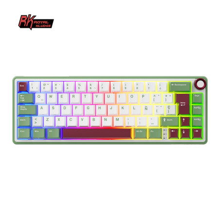 Teclado Rkr65 Greensand Switch Chartreuse 65%