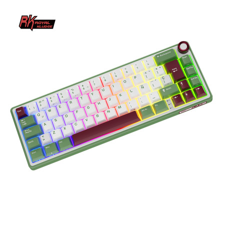 Teclado Rkr65 Greensand Switch Chartreuse 65%