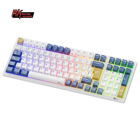 Teclado Rk98 Wireless Klein Blue Switch Red 96%