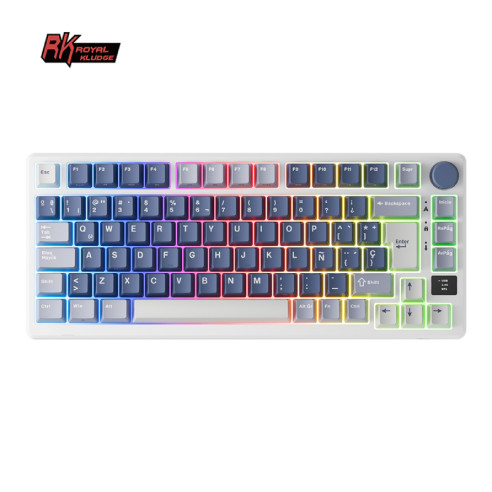 Teclado Rkm75 Wireless Ocean Blue...