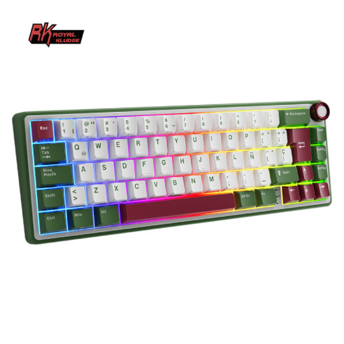Teclado Rkr65 Greensand Switch Brown 65%