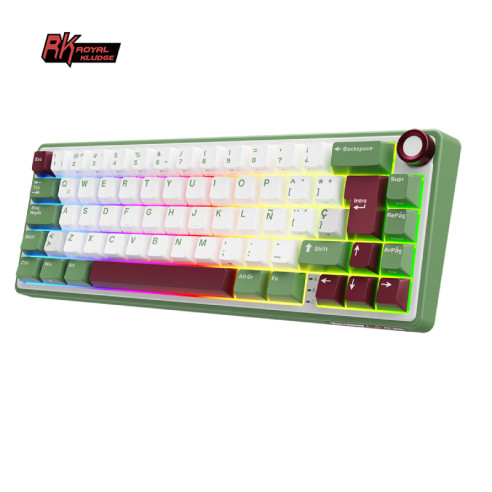 Teclado Rkr65 Greensand Switch Brown 65%