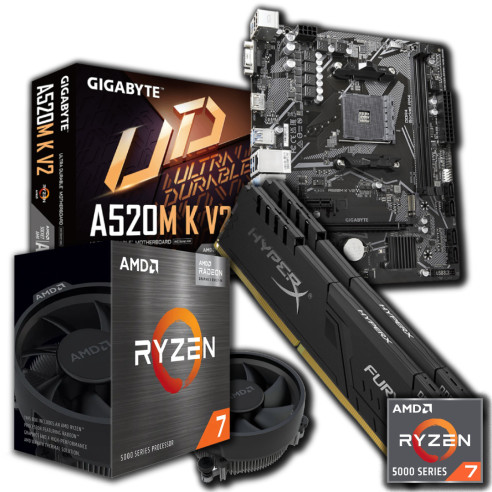 Combo Amd Ryzen 7 5700g+ Mb A520m + 16gb