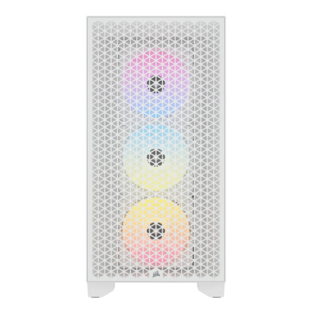 Gabinete Corsair 3000d Airflow Rgb Tg Mid-tower White Fan X3