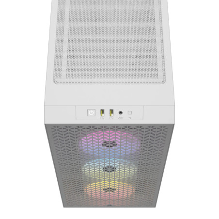 Gabinete Corsair 3000d Airflow Rgb Tg Mid-tower White Fan X3
