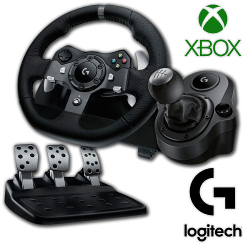 Volante Logitech G920 C/pedalera Xbox...