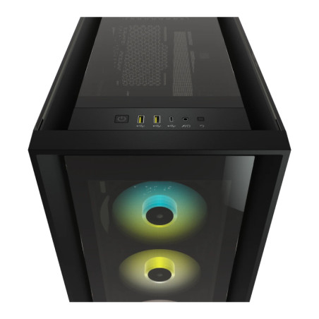 Gabinete Corsair Icue 5000x Rgb Tg Mid-tower Atx Black