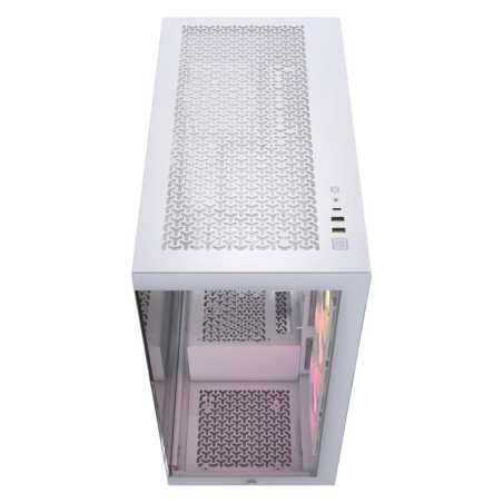Gabinete Corsair 3500x Tg Mid-tower Argb Fan X3 White